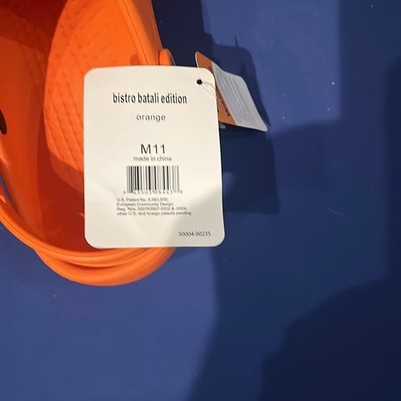 Men’s Orange Bistro Croc Clogs - Picture 6 of 6